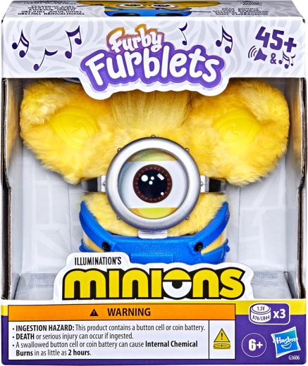 Hasbro Furby furblet minions interactieve pluchen knuffel - 1 stuk