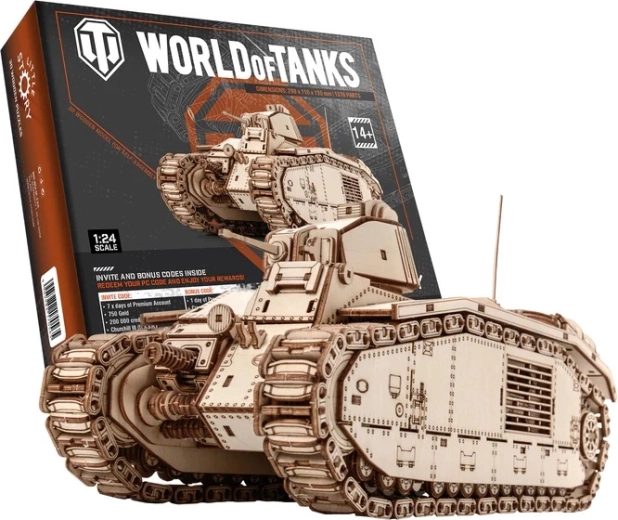 Little Story 3D houten puzzel World of Tanks Char B1