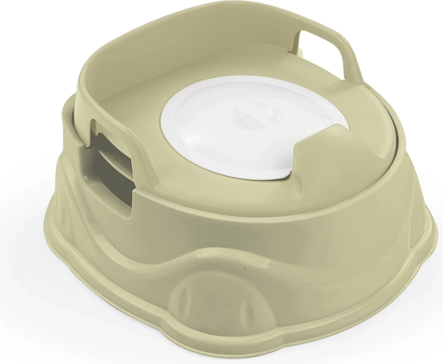 Kinderpotje 3-in-1 met WC-bril en krukje, lichtgroen