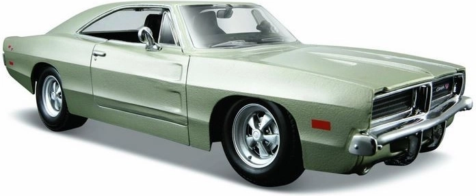 Maisto Dodge Charger R/T 1969 zilverkleurig automodel 1:24
