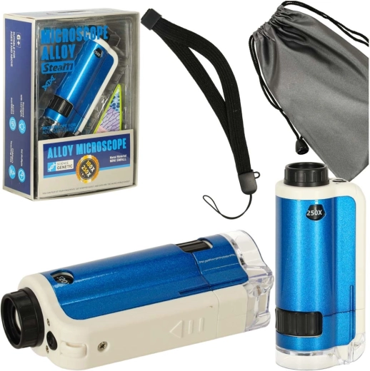 Kindermicroscoop voor in de zak met ledverlichting