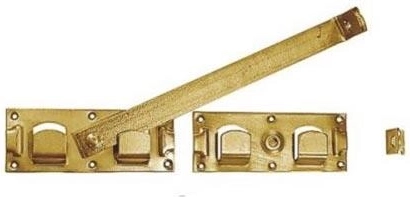 Grendelsluiting voor poort 440 × 70 × 180 mm