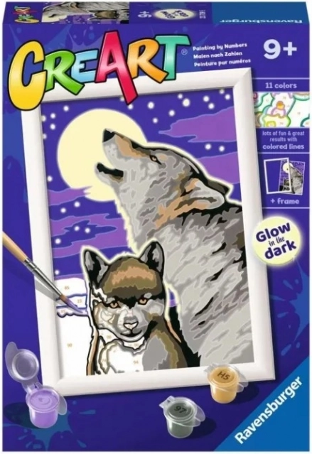 CreArt Mystical Wolves – schilderen op nummer