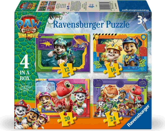 Paw Patrol: Dino-film 4-in-1 puzzel Ravensburger