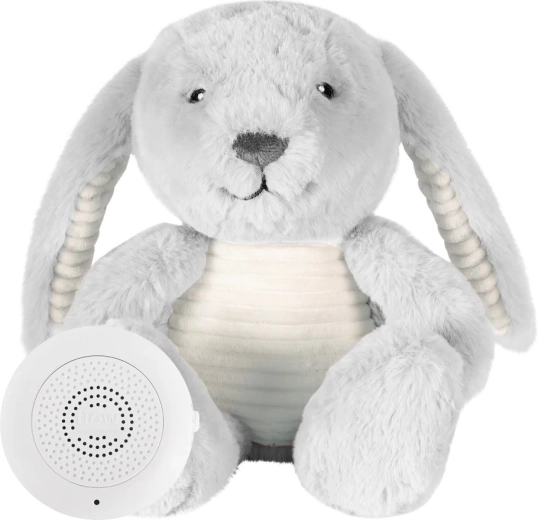 Flow pluche konijntje met hartslag Milo grey - 1 stuk