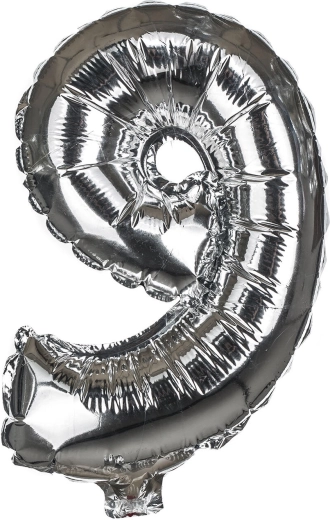 Folieballon cijfer 9, 30 cm MY PARTY