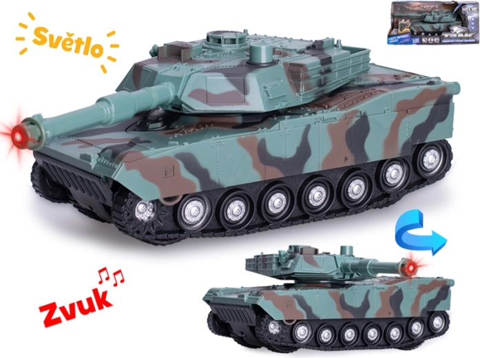 Tank 24 cm op schaal 1:32 met licht- en geluidseffecten