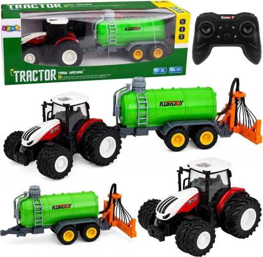 Op afstand bestuurbare tractor met sproeier 1:24