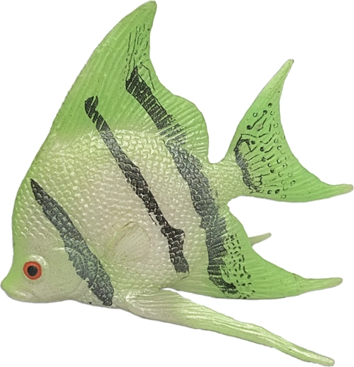 Rubberen visje groen 10 cm