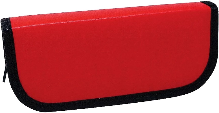 Groot kunstlederen etui met 6 lussen, rood