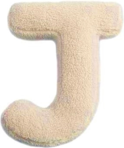 Mealini pluche letter J crème - 1 stuk