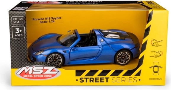 MSZ Porsche 918 Spyder op schaal 1:24, blauw