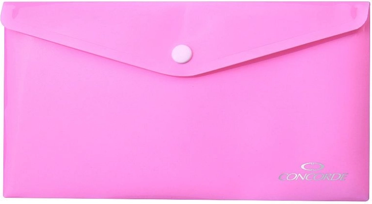 Documentenmappen met drukknoop DL pastelroze CONCORDE