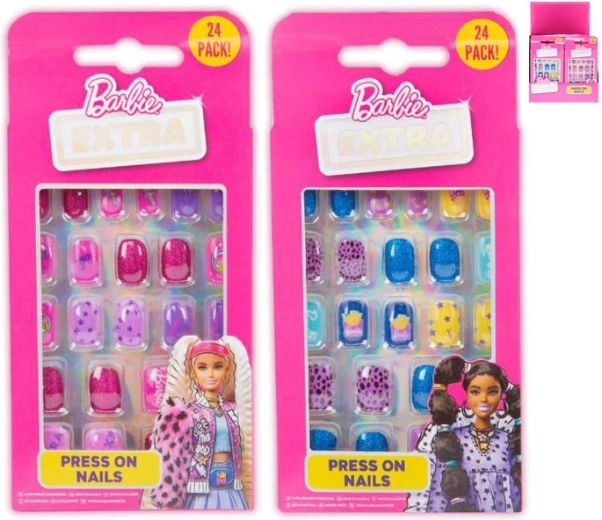 Set plaknagels BARBIE voor kinderen