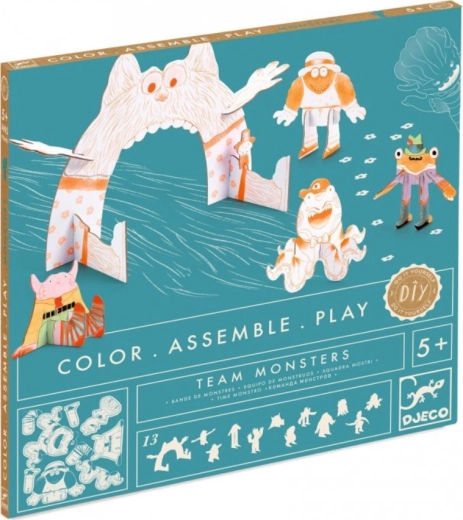 DJECO 3D set met monstertjes Team Monsters