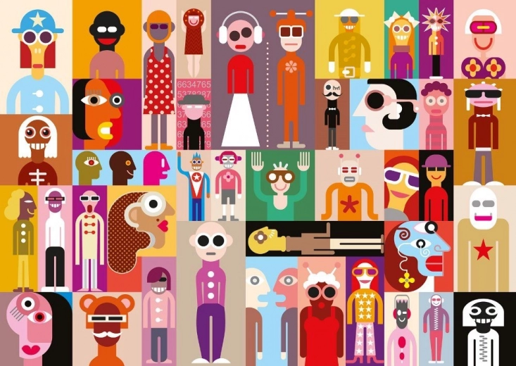 YAZZ puzzel Mensen 1000 stukjes