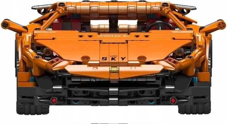 Set bouwstenen sportauto oranje 1620 stukjes