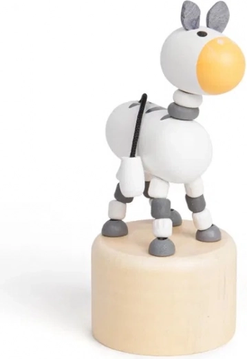 Houten persdier Zebra Safari van Bigjigs Toys