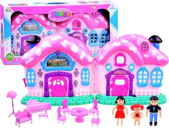 Magisch uitklapbaar huisje met meubels