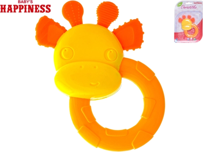 Rammelaar en bijtring giraf 12 cm