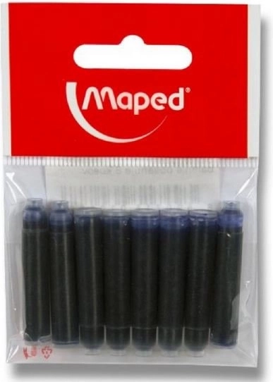 Maped inktpatronen blauw 8 stuks