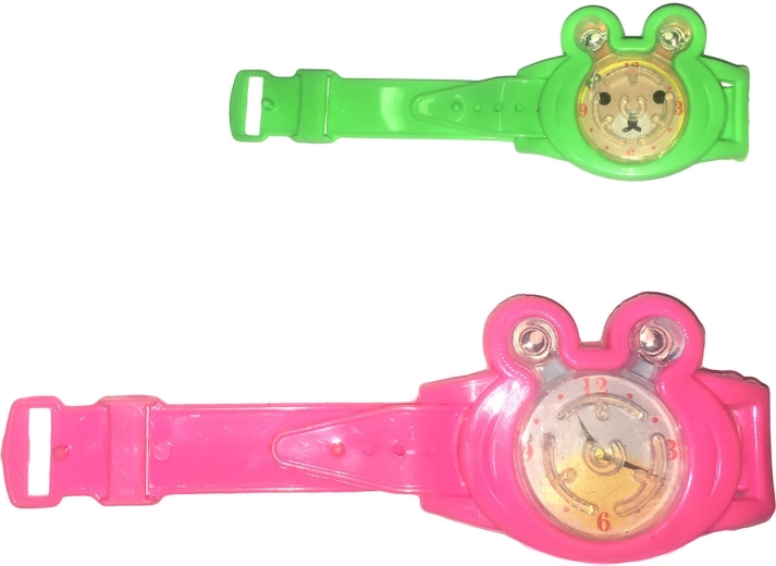 Dierenpuzzelhorloge met knikkerlabyrint - 1 stuk