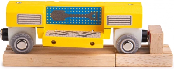 Bigjigs Rail houten mobiele werkplaats – wagon met gereedschap