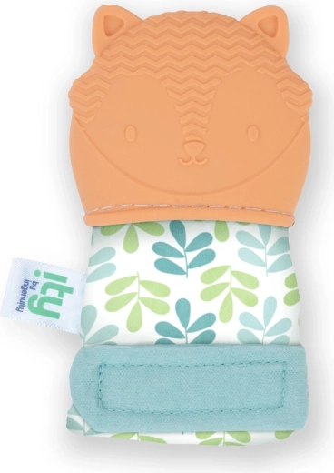 Ingenuity bijt-hand­schoen vos Kitt oranje BPA-vrij 3m+