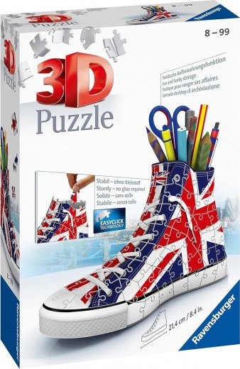 Ravensburger 3D-puzzel sneaker met Britse vlag 112 stukjes