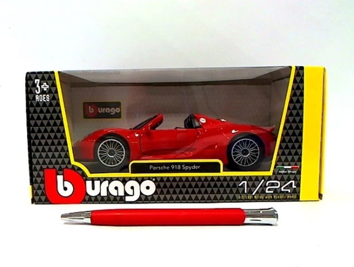 Bburago Porsche 918 Spyder rood 1:24 - 1 stuk
