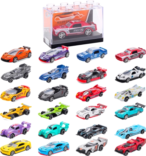 Metalen racemodelauto 1:64 – verschillende soorten