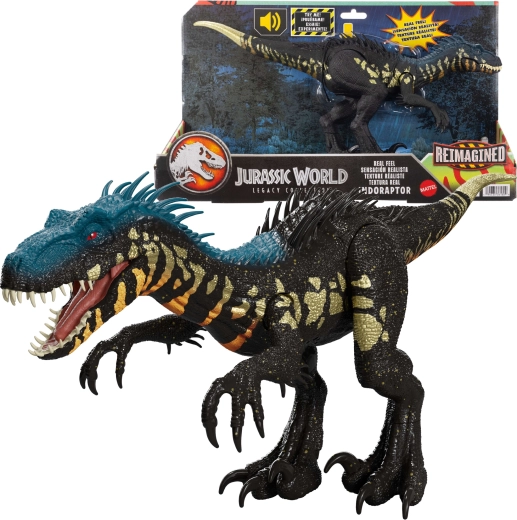 Mattel Jurassic World Reimagined interactieve dinofiguur Indoraptor 35 cm
