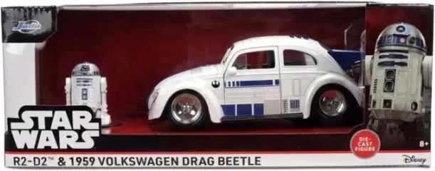 Jada Star Wars VW drag beetle R2-D2 1:24 met figuur
