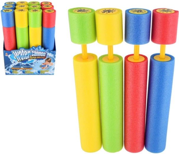 Schuimwaterpistool 40 cm – 4 kleuren (12 stuks in box)