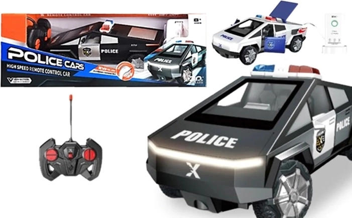 Futuristische op afstand bestuurbare politieauto RC