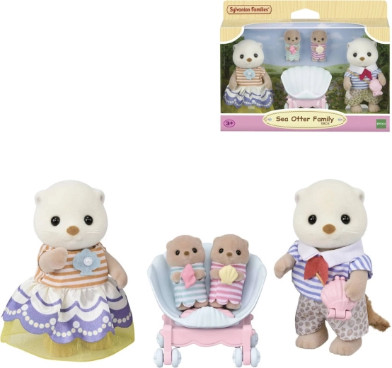 Sylvanian Families familie zeeotters - 4 stuks