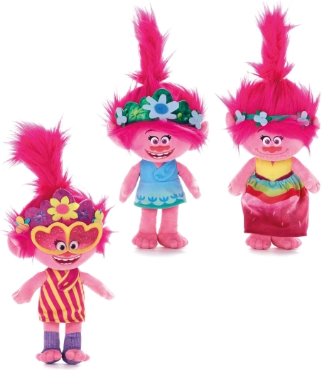 Pluchen figuur Trolls World Tour Poppy (assortiment 3 soorten, 25 cm) - 1 stuk