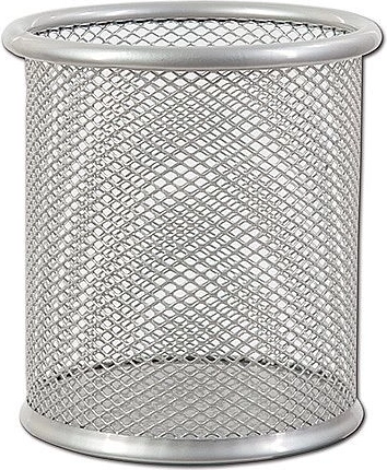 Metalen pennenbeker CONCORDE, zilverkleurig