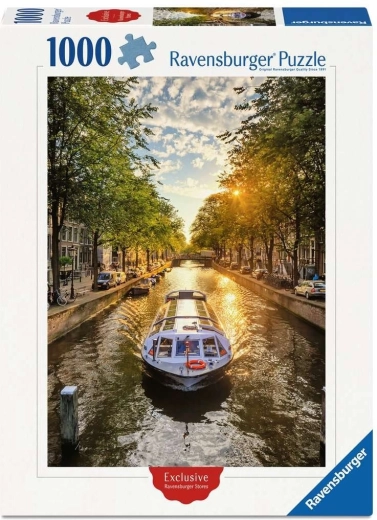 Puzzel Ravensburger rondvaart door de Amsterdamse grachten 1000 stukjes