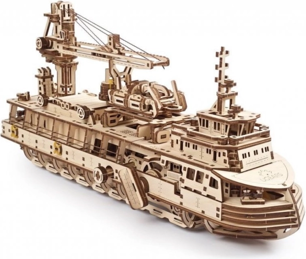 Ugears 3D houten mechanische puzzel onderzoeksvaartuig