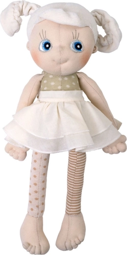 Rubens Barn EcoBuds daisy, eerste zachte pop van biologisch katoen 35 cm