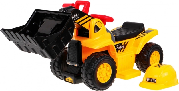 Kinder accu-wiellader met helm en geluiden