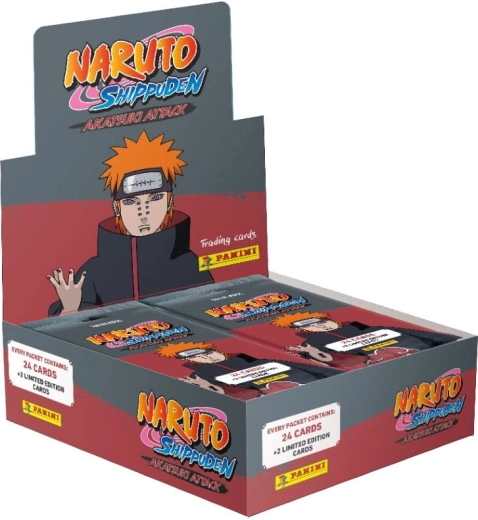 Panini Naruto Shippuden Akatsuki Attax verzamelkaarten – fat pack box