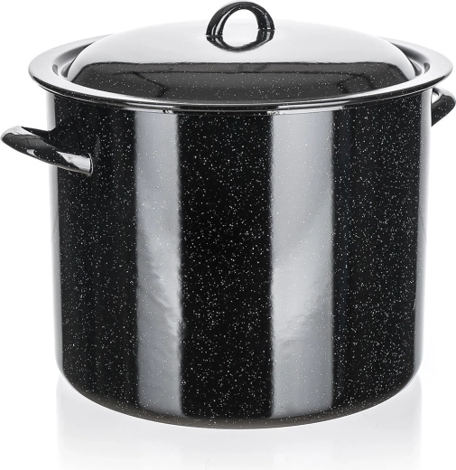 Geglazuurde pan met deksel 28 cm, 14 l