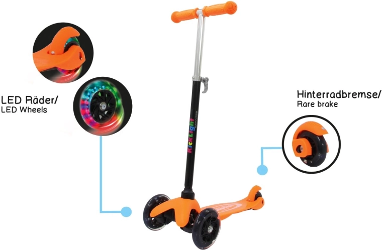 Jamara Kick light kinderdriewielstep oranje