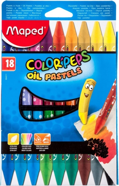 Driehoekige oliepastels Maped Color'Peps 18 stuks