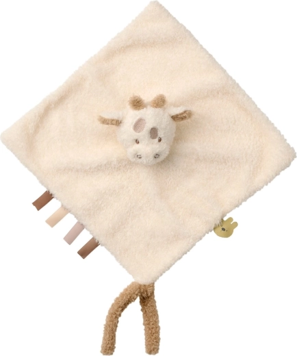 Nattou knuffeldoekje Teddy neushoorn pluche 28 × 28 cm