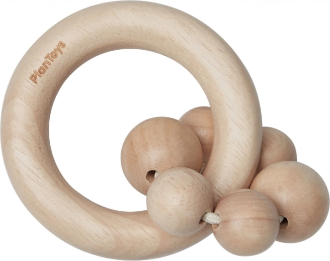 PlanToys Rammelaar kralen naturel
