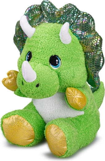 Pluchen triceratops 37 cm – zittende knuffel voor baby’s