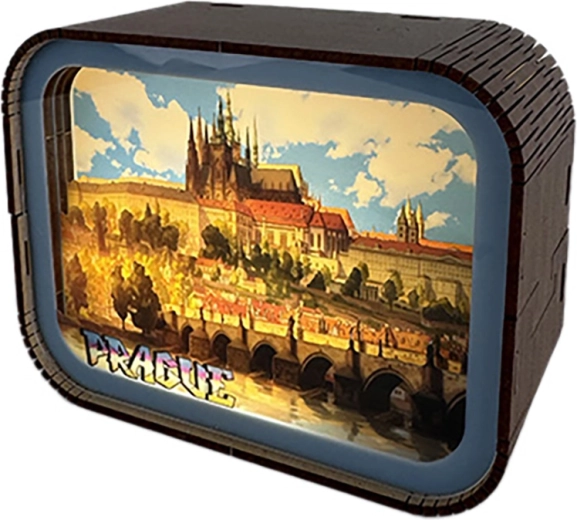 2Kids Toys houten bouwbare LED-lamp Praag – Karelsbrug en Hradčany